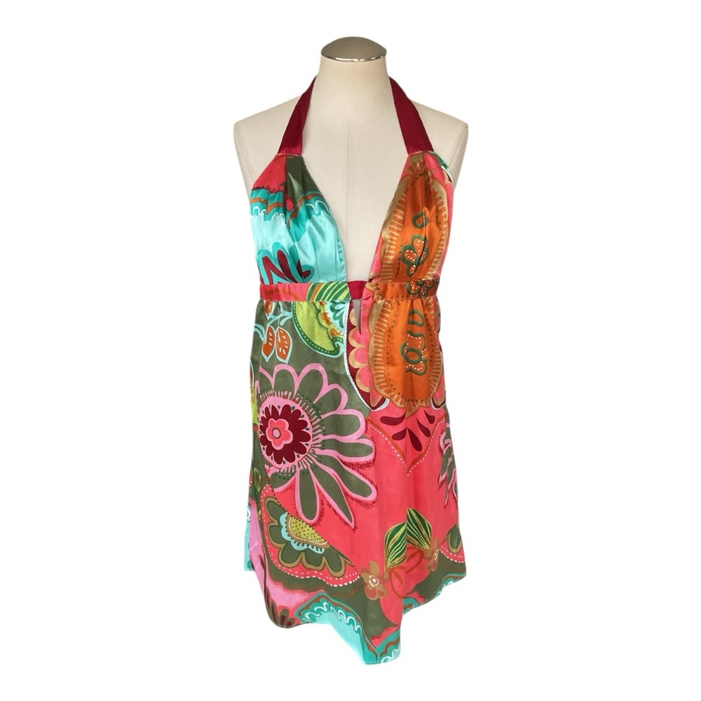 Wet Seal Halter Dress Floral Boho Print Size S - Picture 2 of 5